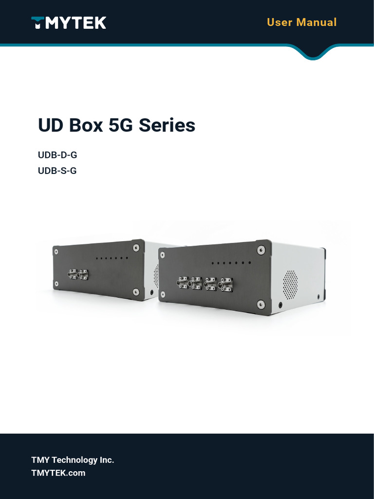 UD Box 5G Series User Manual | PDF | Electrostatic Discharge | Cable ...