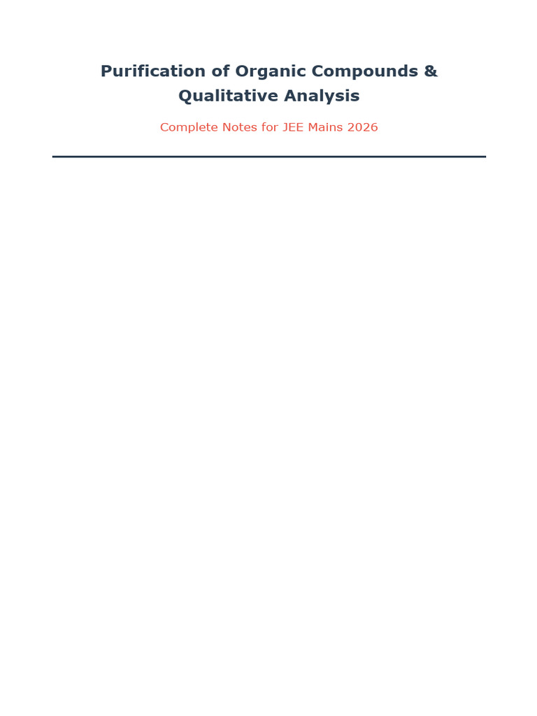 Organic Compound Purification & Analysis | PDF | Distillation | Solubility
