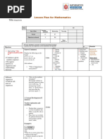 Grade 8 Numeric and Geometric Patterns | PDF | Pattern | Lesson Plan
