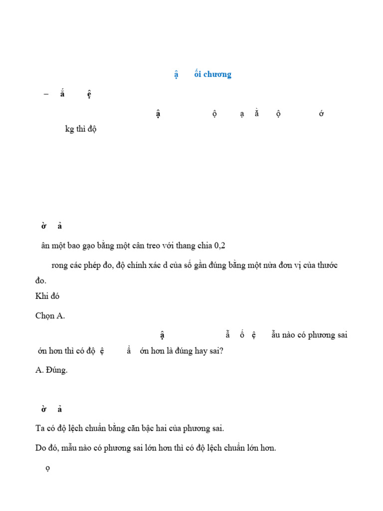 Giai Toan 10 Bai On Tap Cuoi Chuong 5 Ket Noi Tri Thuc | PDF