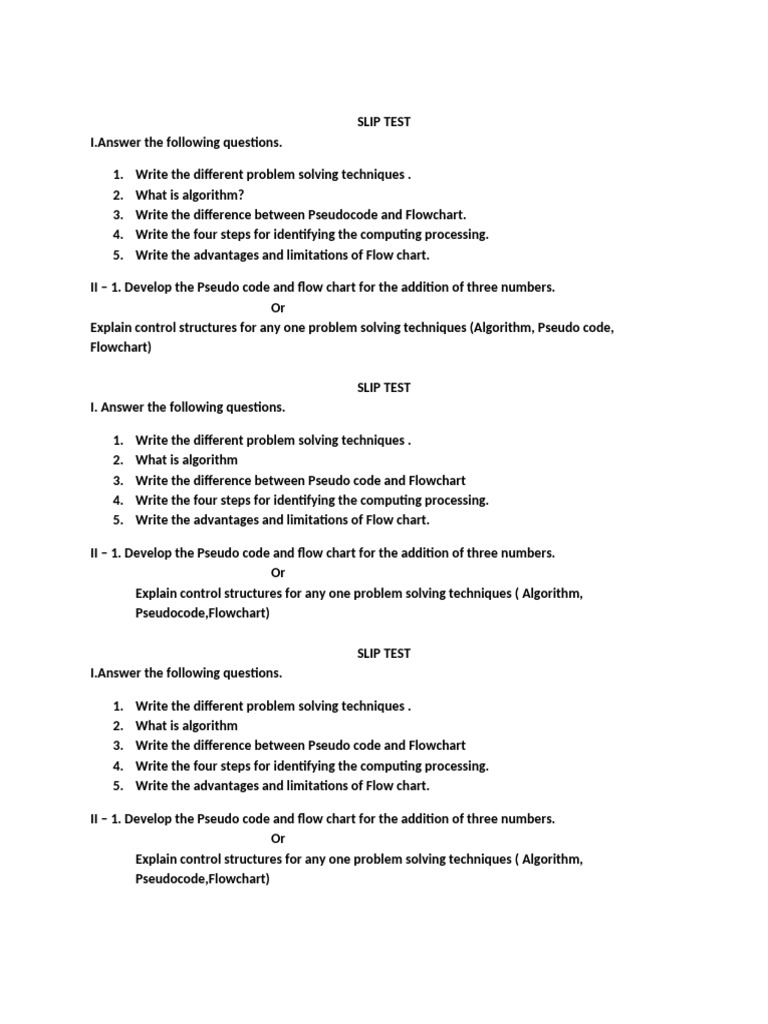 Problem Solving Techniques and Flowcharts | PDF