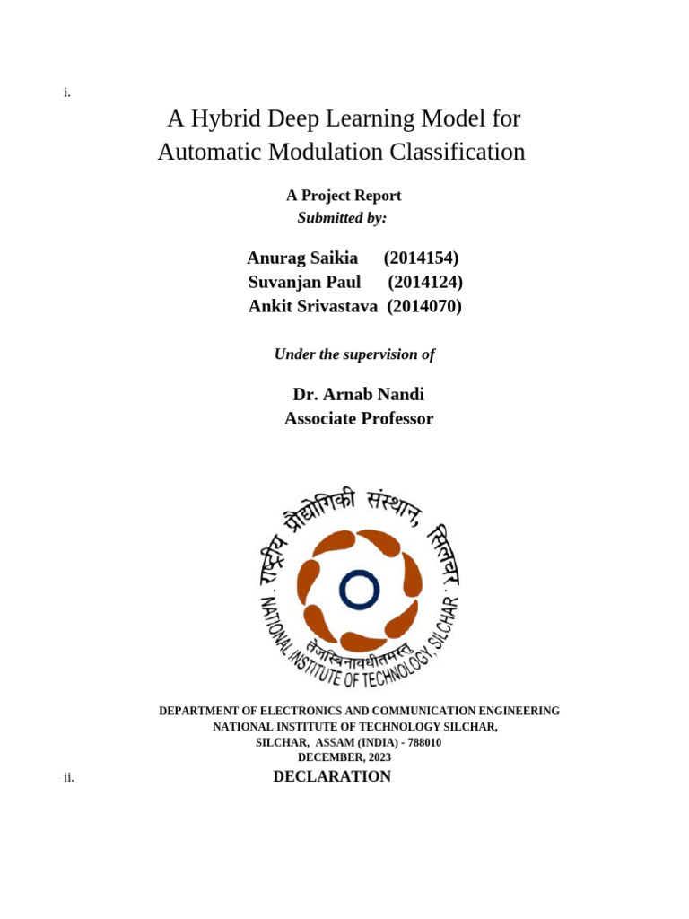 Hybrid Deep Learning for Modulation Classification | PDF | Deep ...