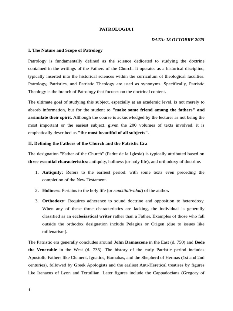 Introduction to Patrology and Patristics | PDF | Jesus | Baptism