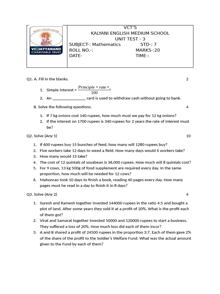 Class 7 | PDF