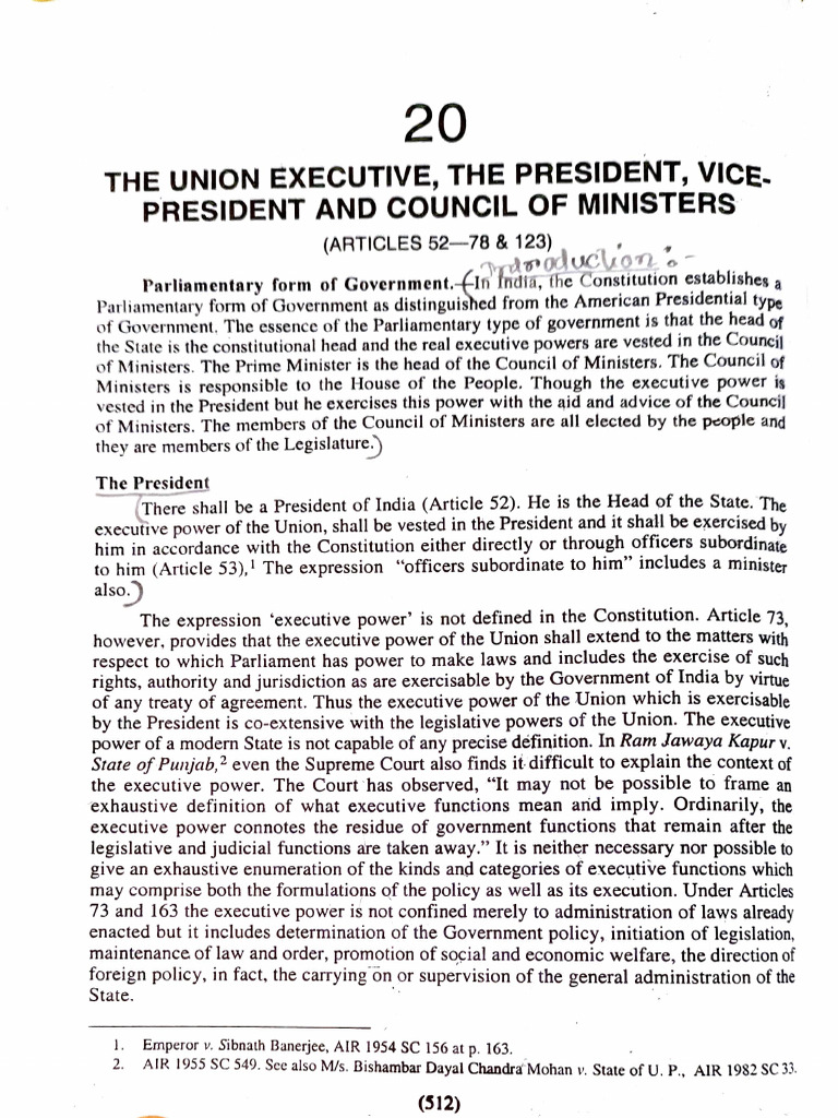Understanding India's Presidential Role | PDF | Pardon | Constitutional Law