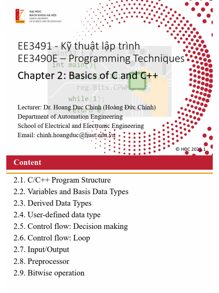 Chapter2 - Basics of C and C++ - Part1 | PDF | Integer (Computer ...