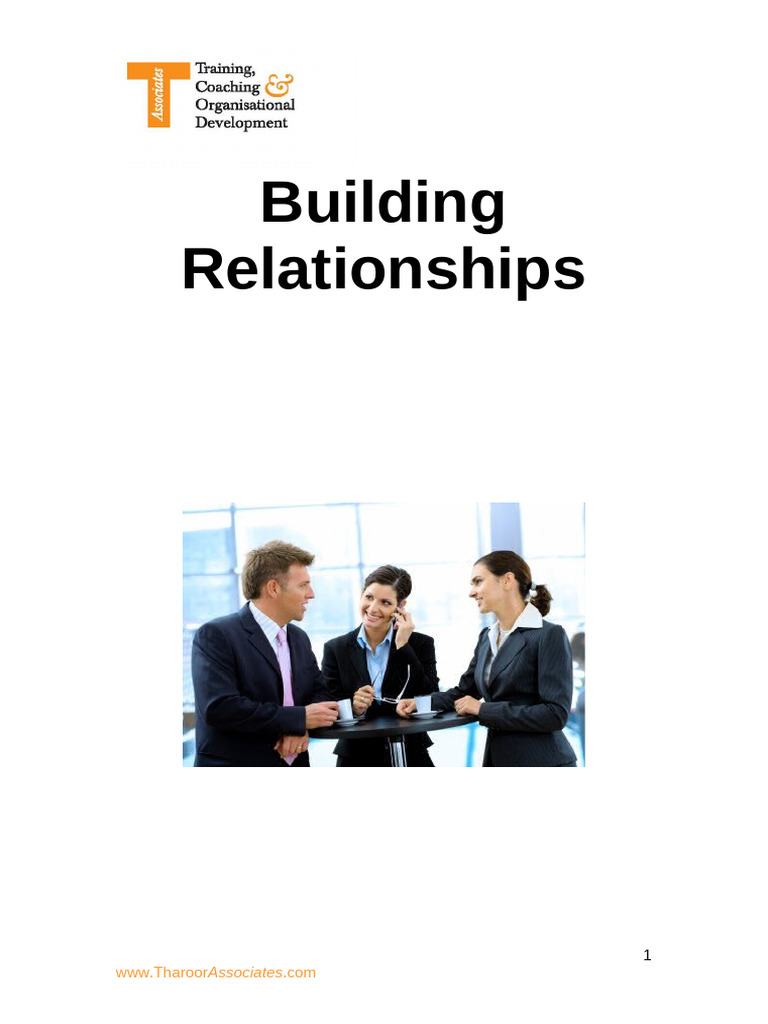 Building Positive Workplace Relationships | PDF | Body Language ...