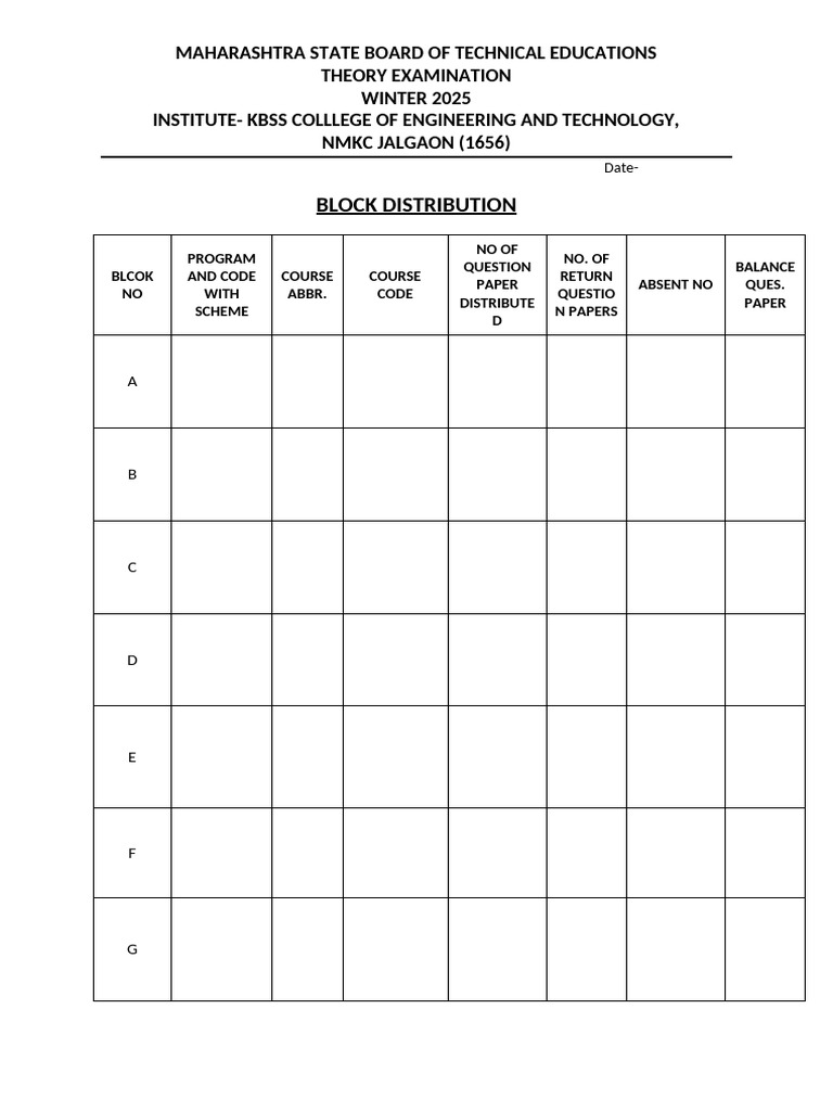 Block Distribution | PDF