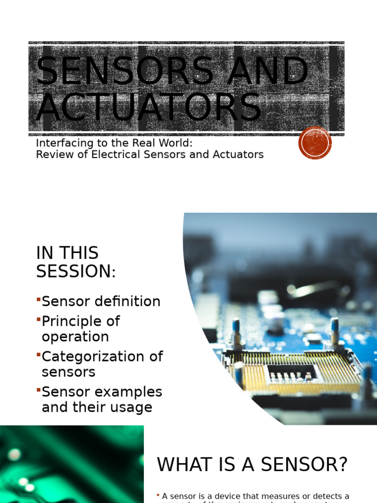 Sensors and Actuators | PDF | Actuator | Sensor