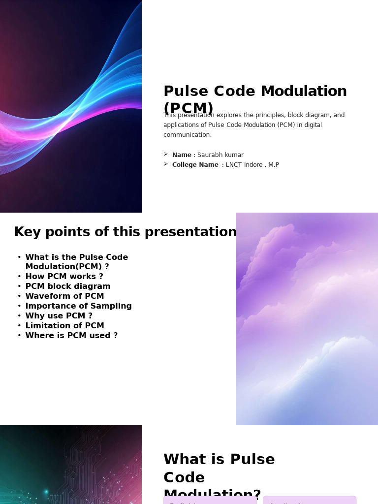 Understanding Pulse Code Modulation (PCM) | PDF | Sampling (Signal ...