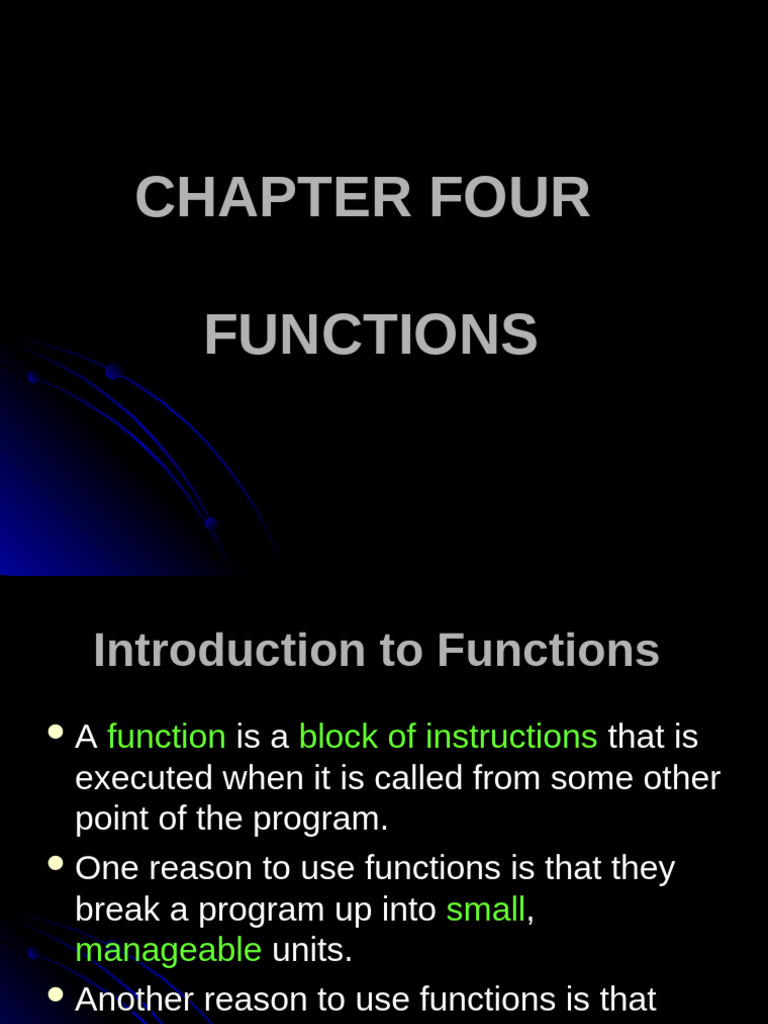 Chapter 4 | PDF | Parameter (Computer Programming) | Software Engineering