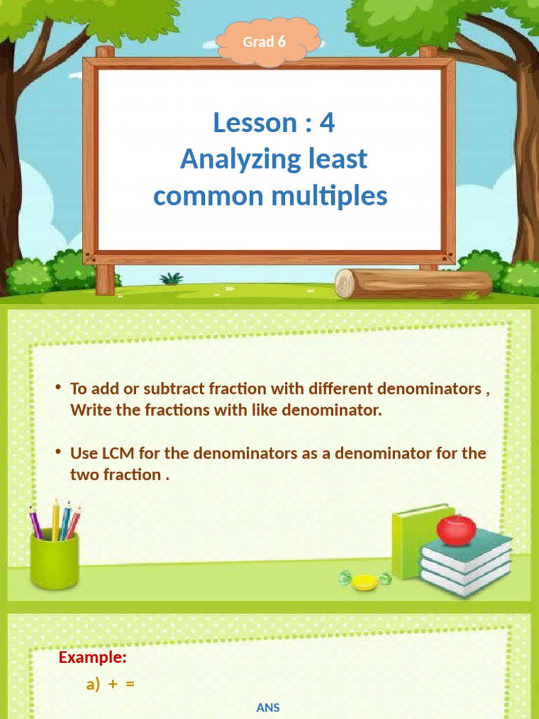 Lesson: 4 Analyzing Least Common Multiples: Grad 6 | PDF