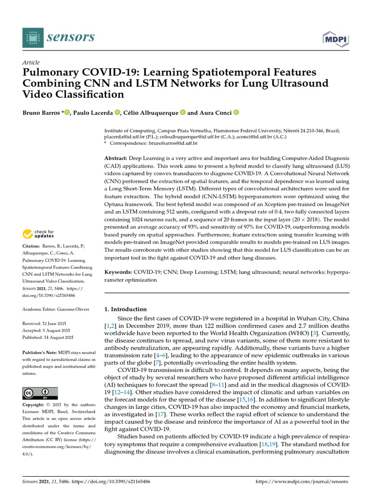 Pulmonary COVID-19 Learning Spatiotemporal Feature | PDF | Deep ...