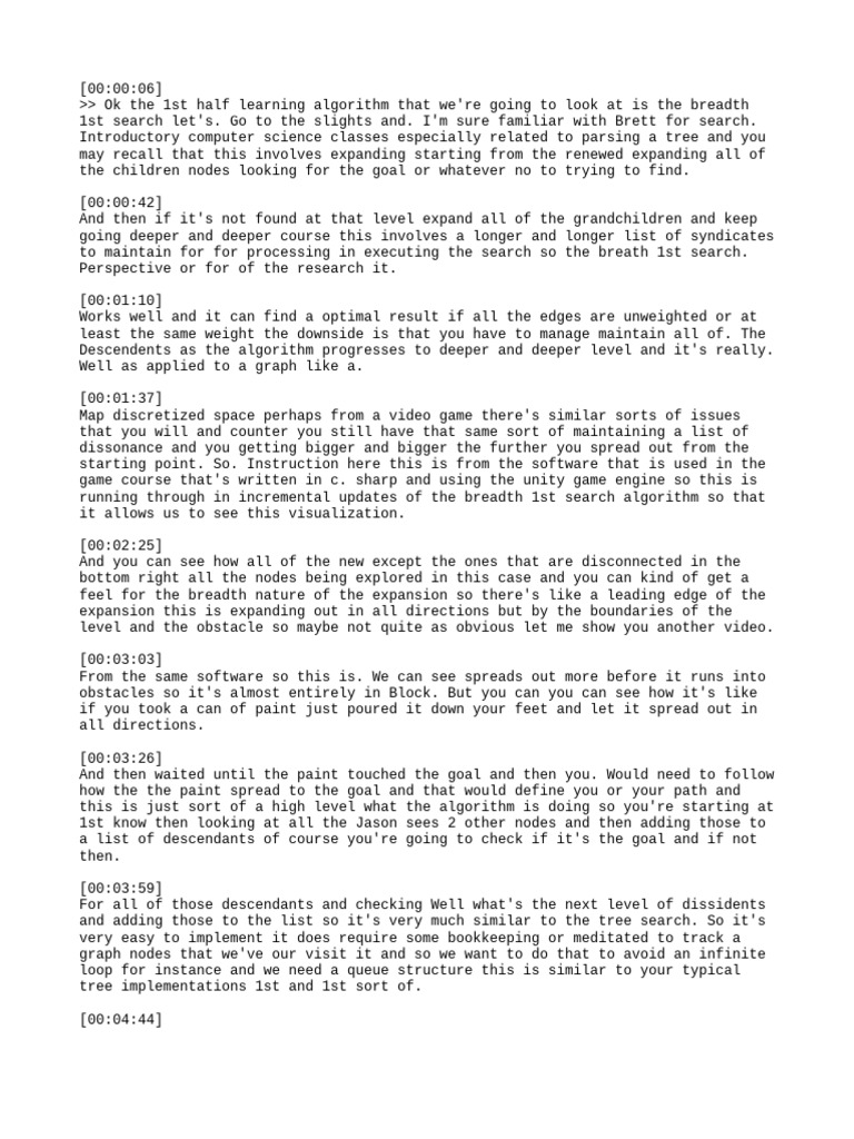 Search Algorithms - Breadth First Search | PDF | Queue (Abstract Data ...