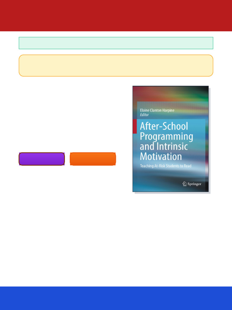 After School Programming and Intrinsic Motivation Teaching at Risk ...
