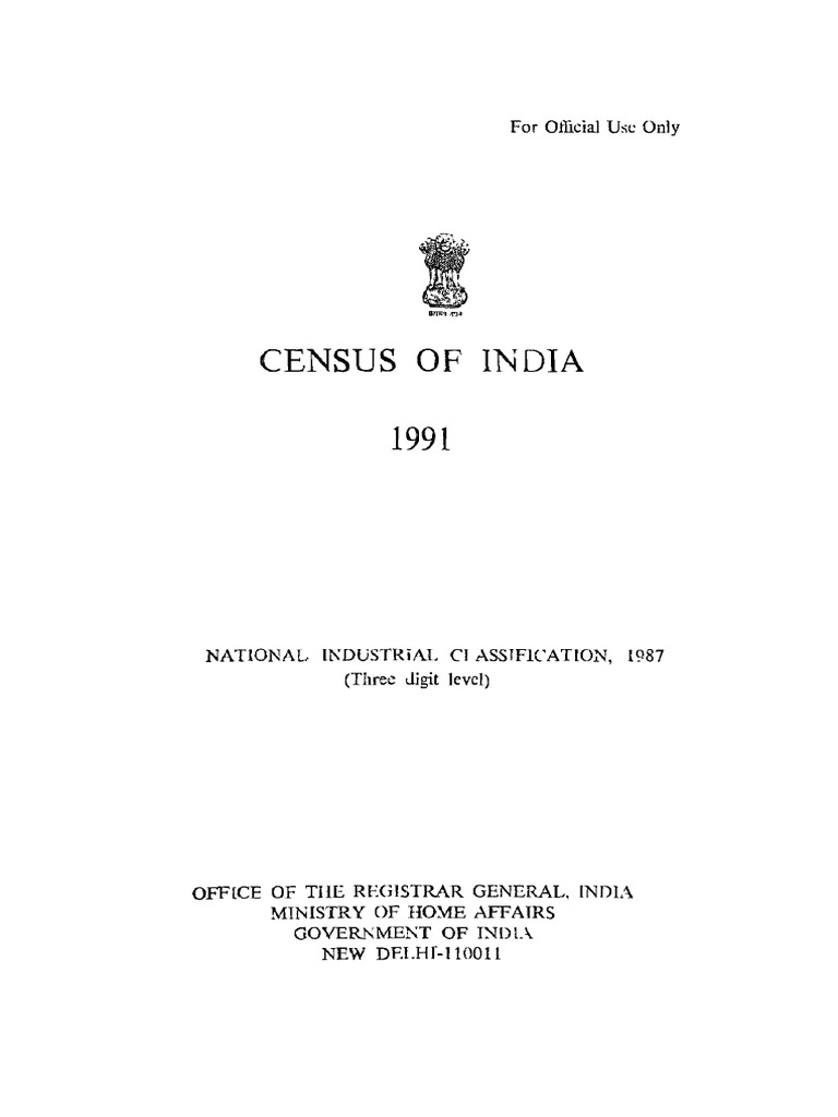 National Industrial Classification 1987 | PDF | Textiles | Spinning ...