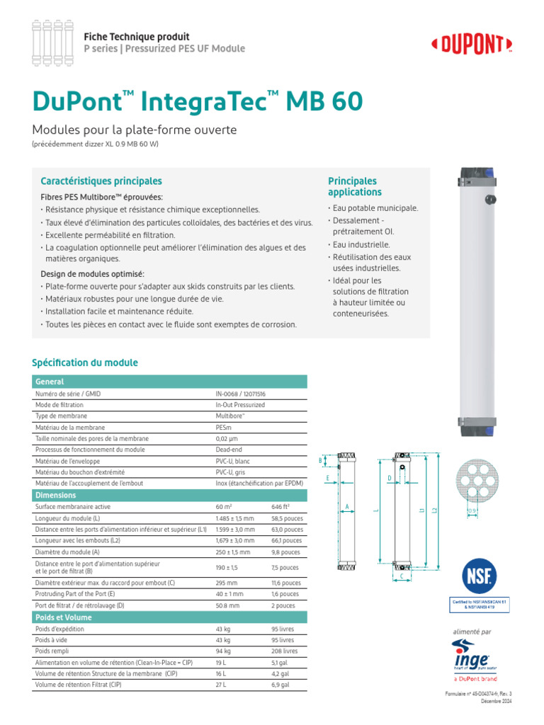 Module UF PES Pressurisé P Series | PDF