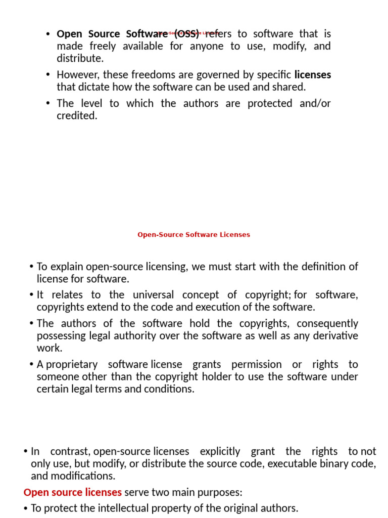 Lecture Four | PDF | Open Source | Free Software