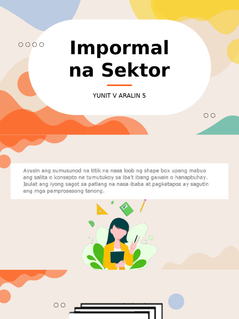 Impormal Na Sektor (Yunit 4 Aralin 5) | PDF