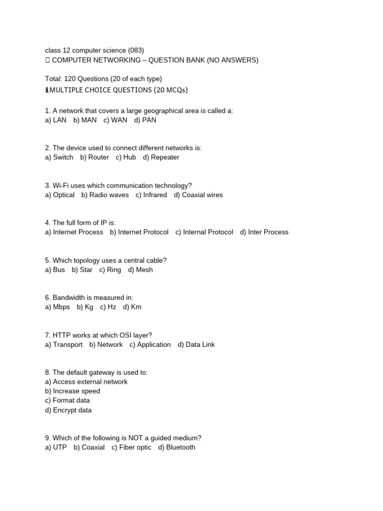 Untitled Document | PDF | Computer Network | Local Area Network