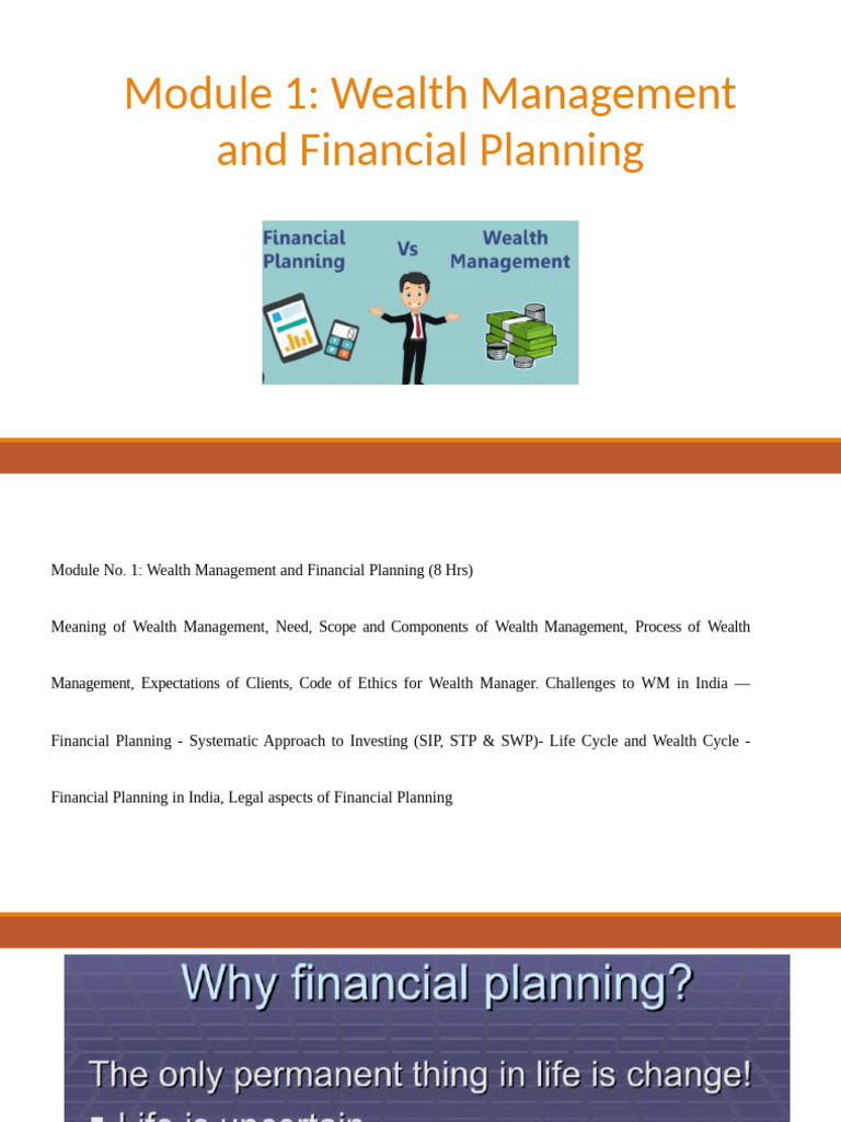 Wealth Management & Financial Planning Guide | PDF | Taxes | Investing