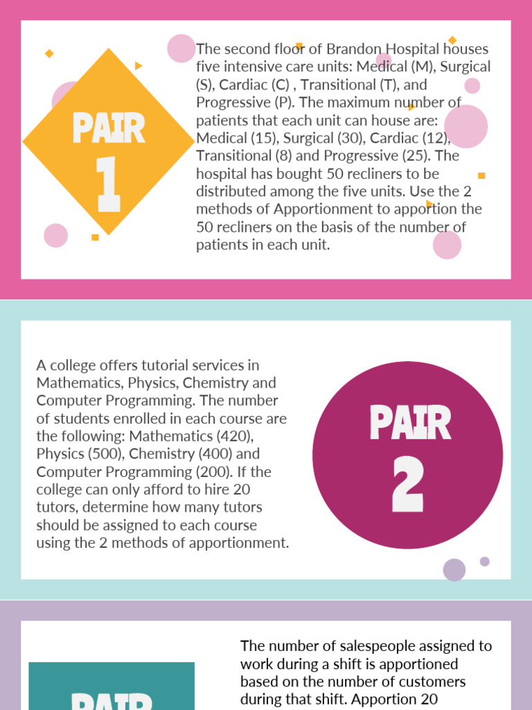 Apportionment Methods for Resources | PDF | Intensive Care Unit | Medicine
