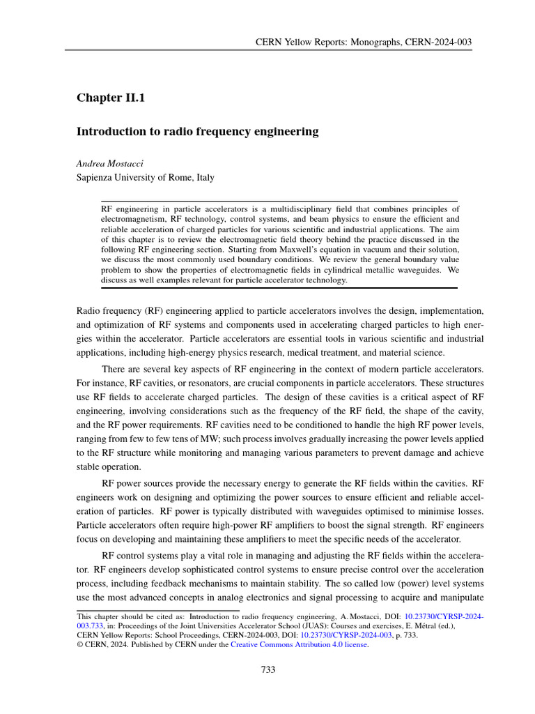 Chap. II - Introduction To Radio Frequency Engineering | PDF | Field ...