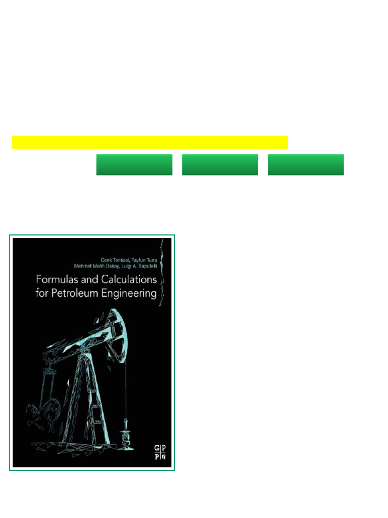 (Ebook) Formulas and Calculations For Petroleum Engineering by Cenk ...