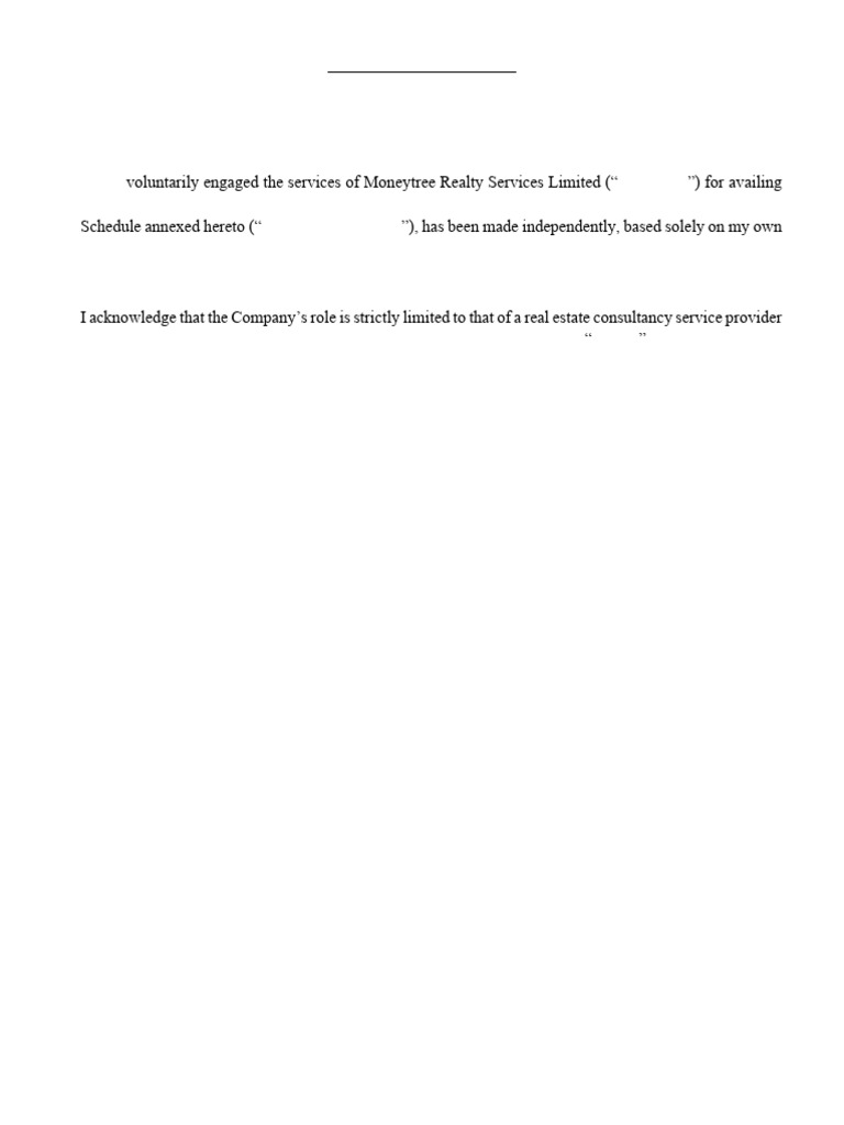 Real Estate Acknowledgment Form | PDF | Legal Liability | Civil Law ...