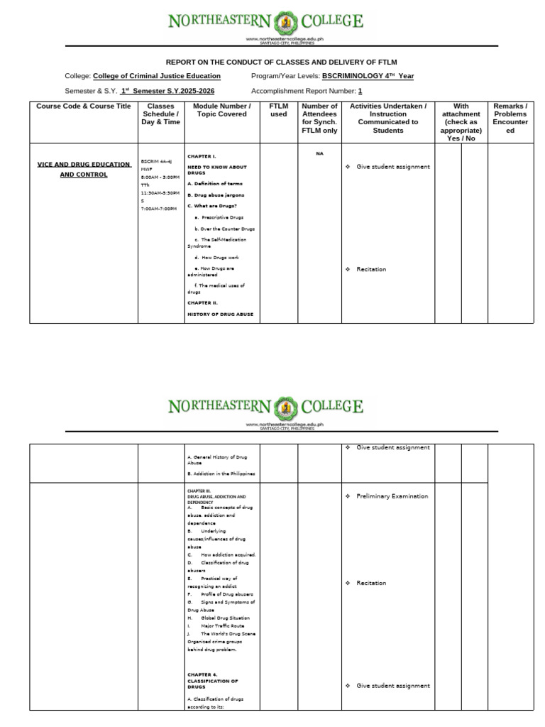 AC Vice Report | PDF | Drugs | Substance Abuse