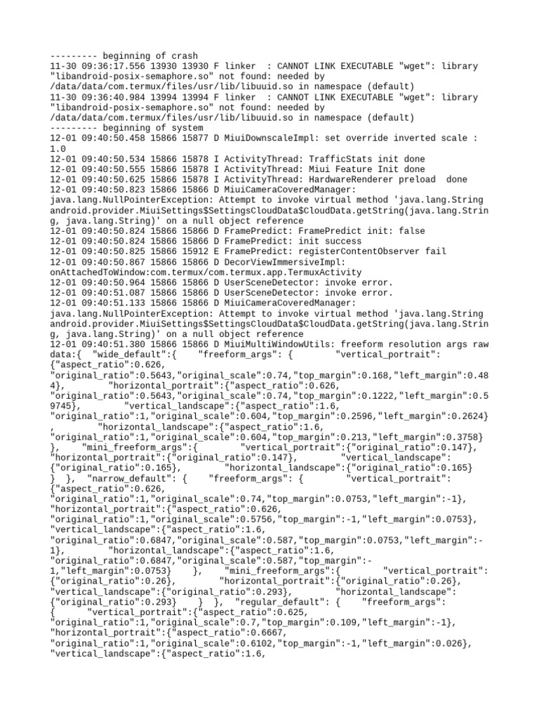Termux Library Link Errors and Null Pointers | PDF | String (Computer ...