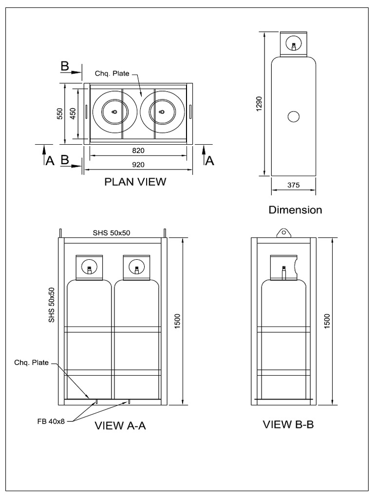 LPG Bottle Rack Model | PDF