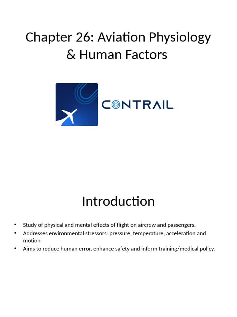 Aviation Physiology and Human Factors | PDF | Respiratory System ...