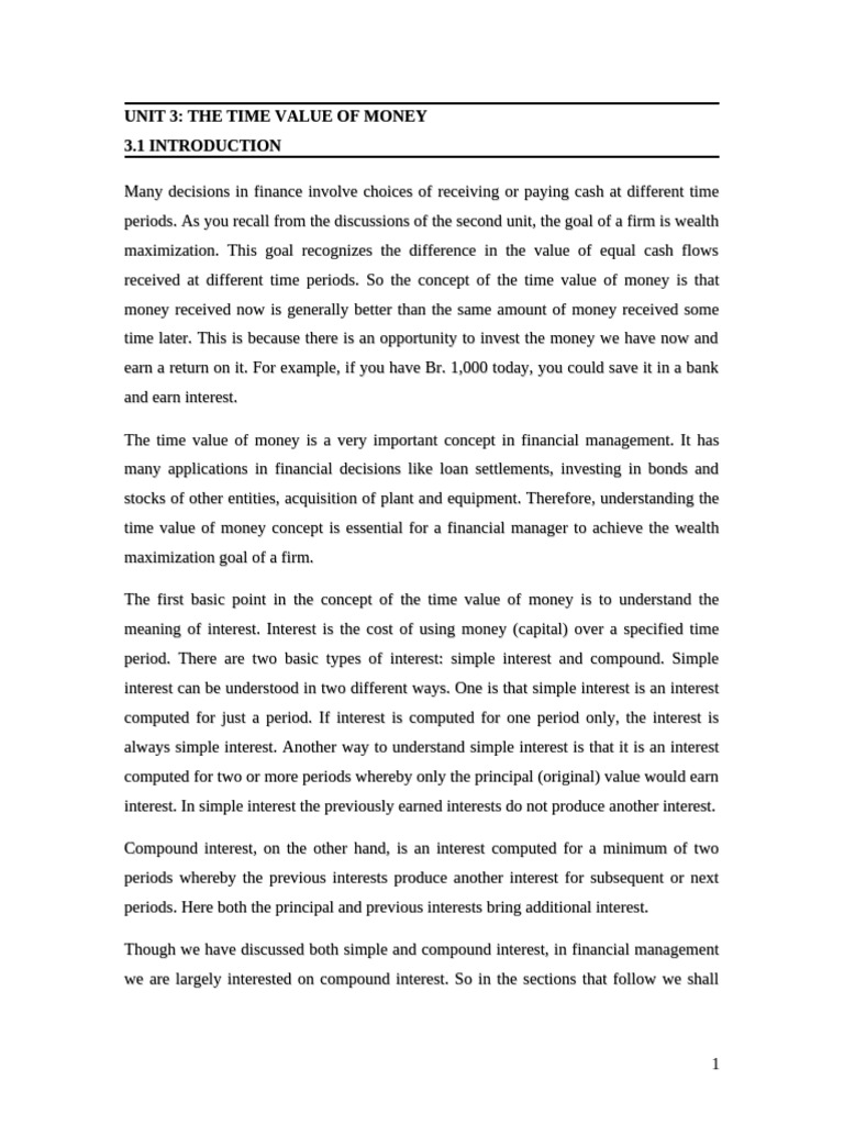 Chapter 3 (FM) TVM | PDF | Present Value | Interest