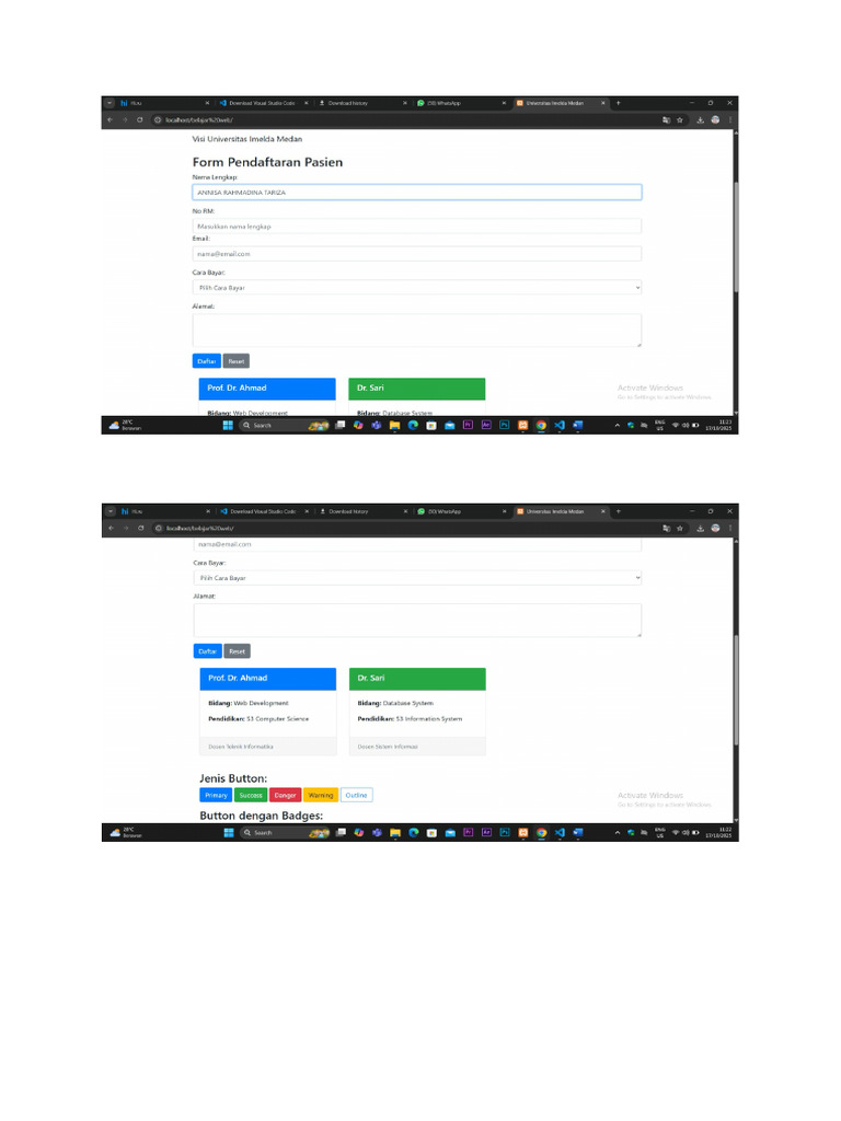 Hasil Praktikum 6 Web Lanjutan | PDF