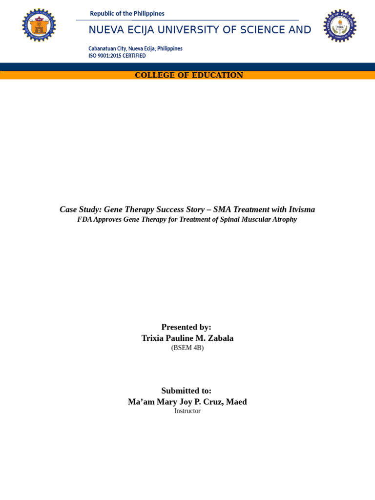 Case Study GENED7 | PDF | Gene Therapy | Diseases And Disorders