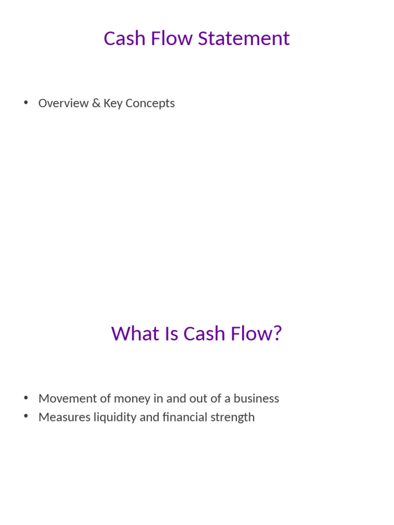 Understanding Cash Flow Statements | PDF