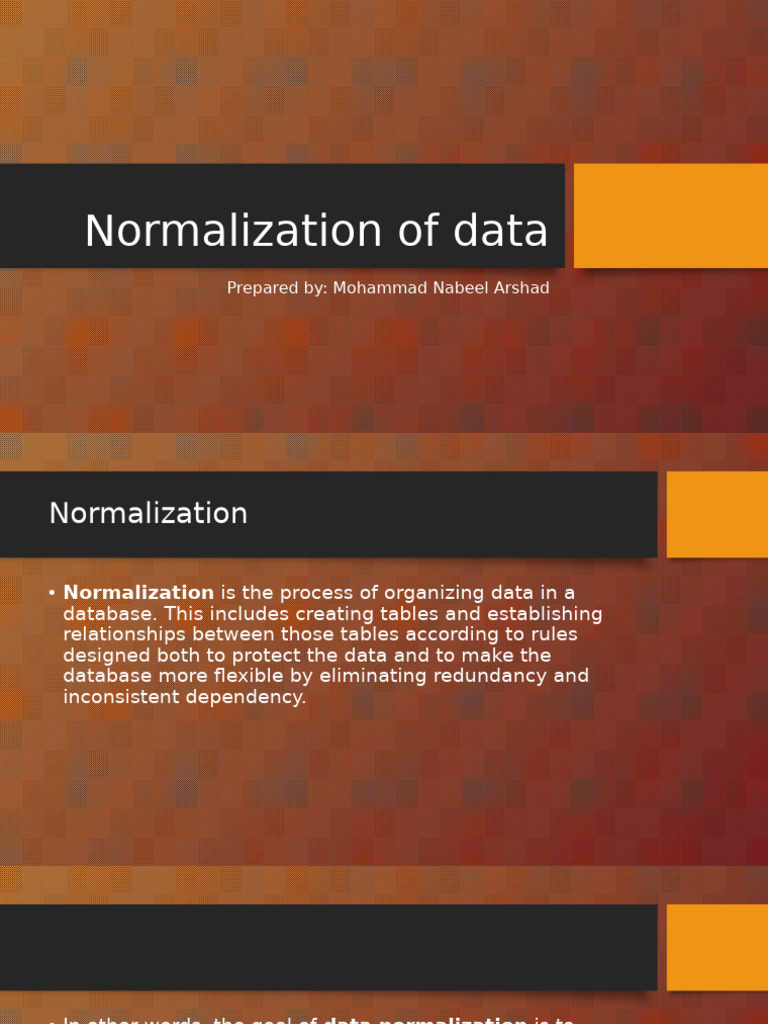 Data Normalization Explained | PDF