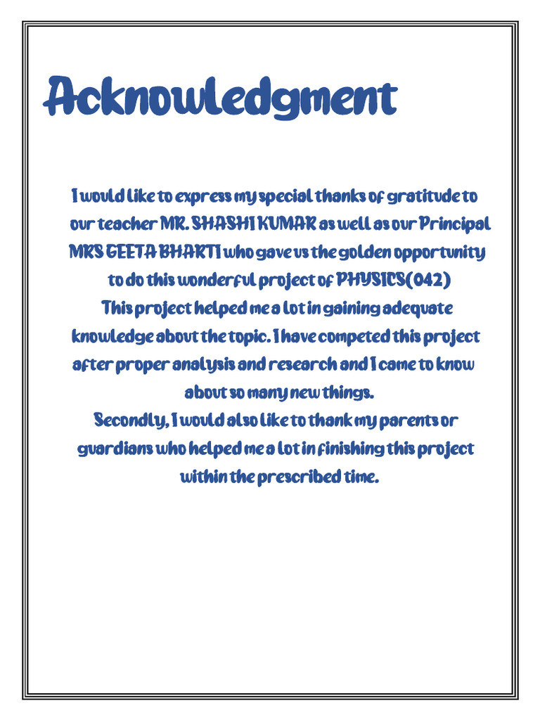 Acknowledgment 12 | PDF