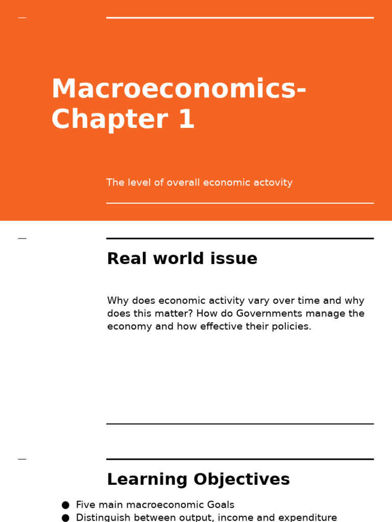 Macroeconomics Chapter 1 | PDF | Gross Domestic Product | Macroeconomics