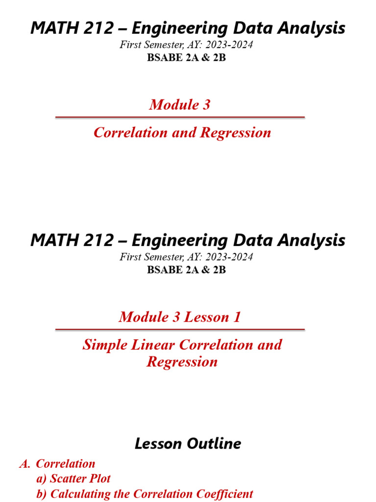 Correlation and Regression Analysis Guide | PDF | Linear Regression ...