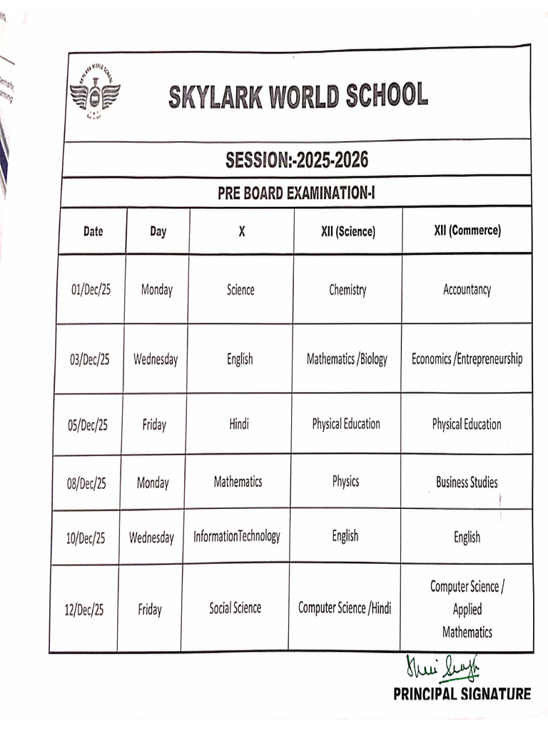 Pre Board Examination I | PDF