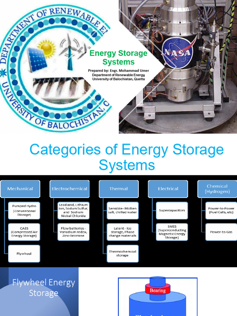 Flywheel Energy Storage Systems Overview | PDF | Electricity | Motion ...