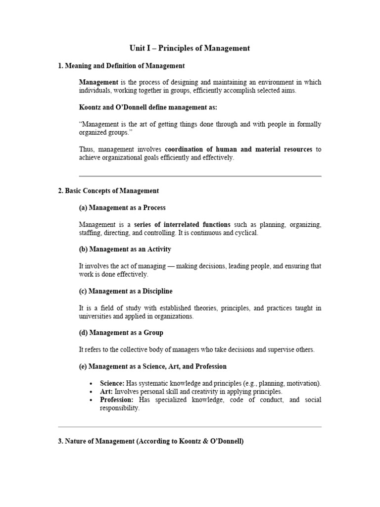 Principles of Management Overview | PDF | Systems Theory | System