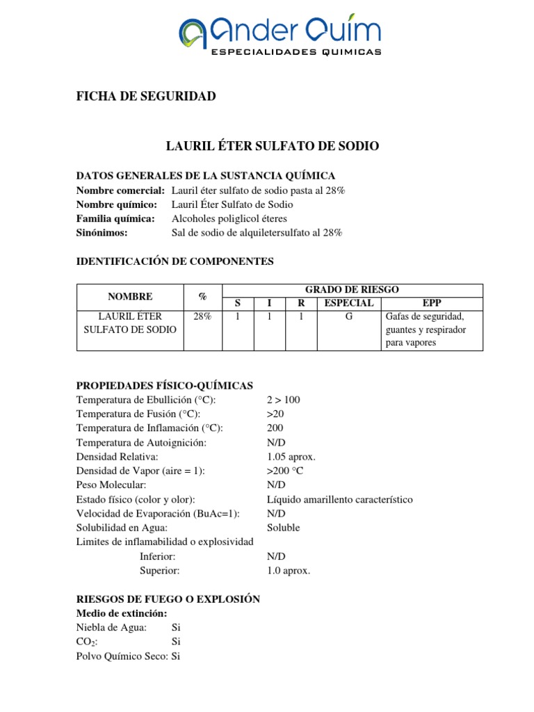 Lauril Eter Sulfato de Sodio_FDS