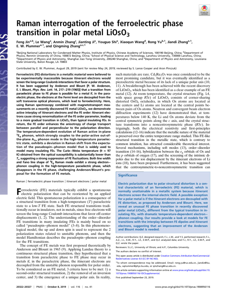 1electron Phonon Coupling - 20322.full | PDF | Dielectric | Phase ...