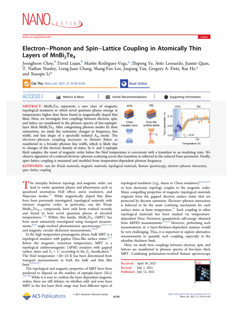 3electron Phonon or Spin Latticce Coupling | PDF | Phonon | Raman ...