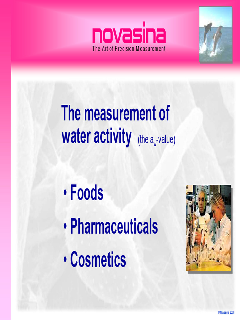 Importance of Water Activity Measurement | PDF | Biology | Food Science