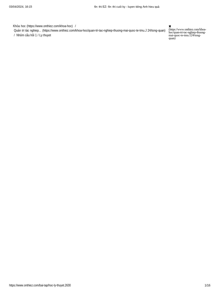 QTTT 1 | PDF