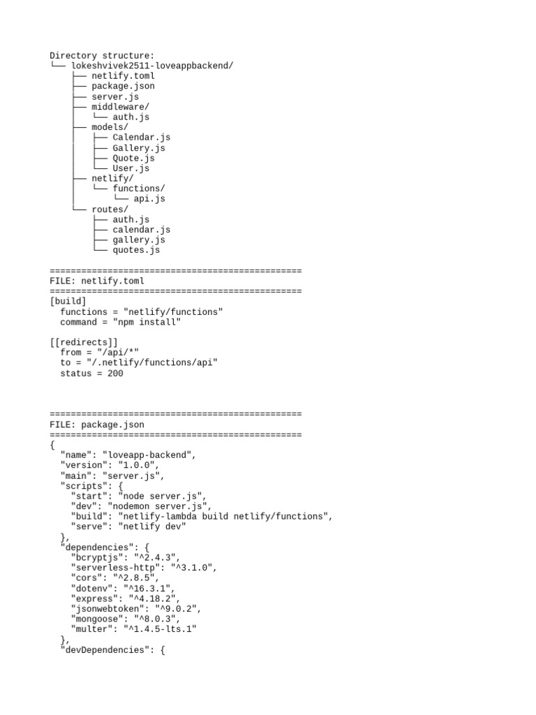 Lokeshvivek2511 Loveappbackend | PDF | Software | Software Engineering